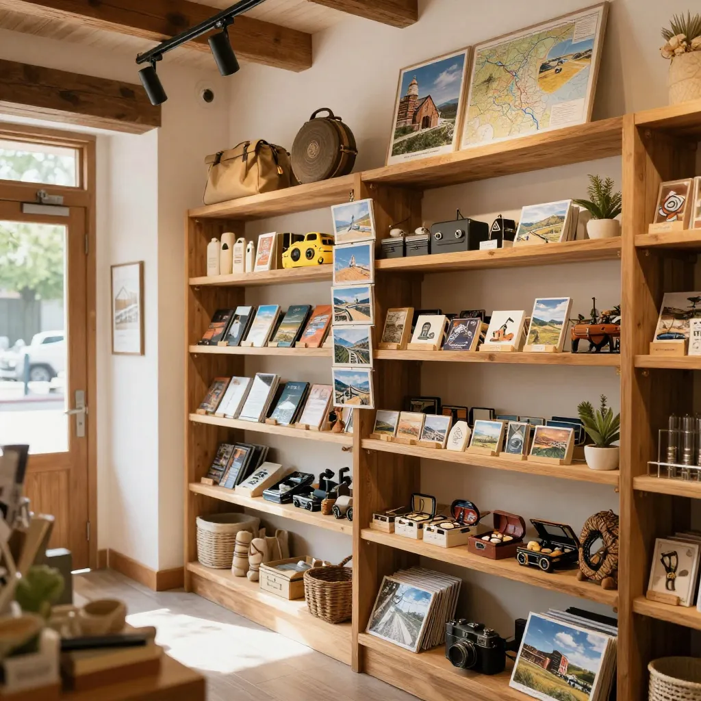 Desert road with cacti and warm sand tones
