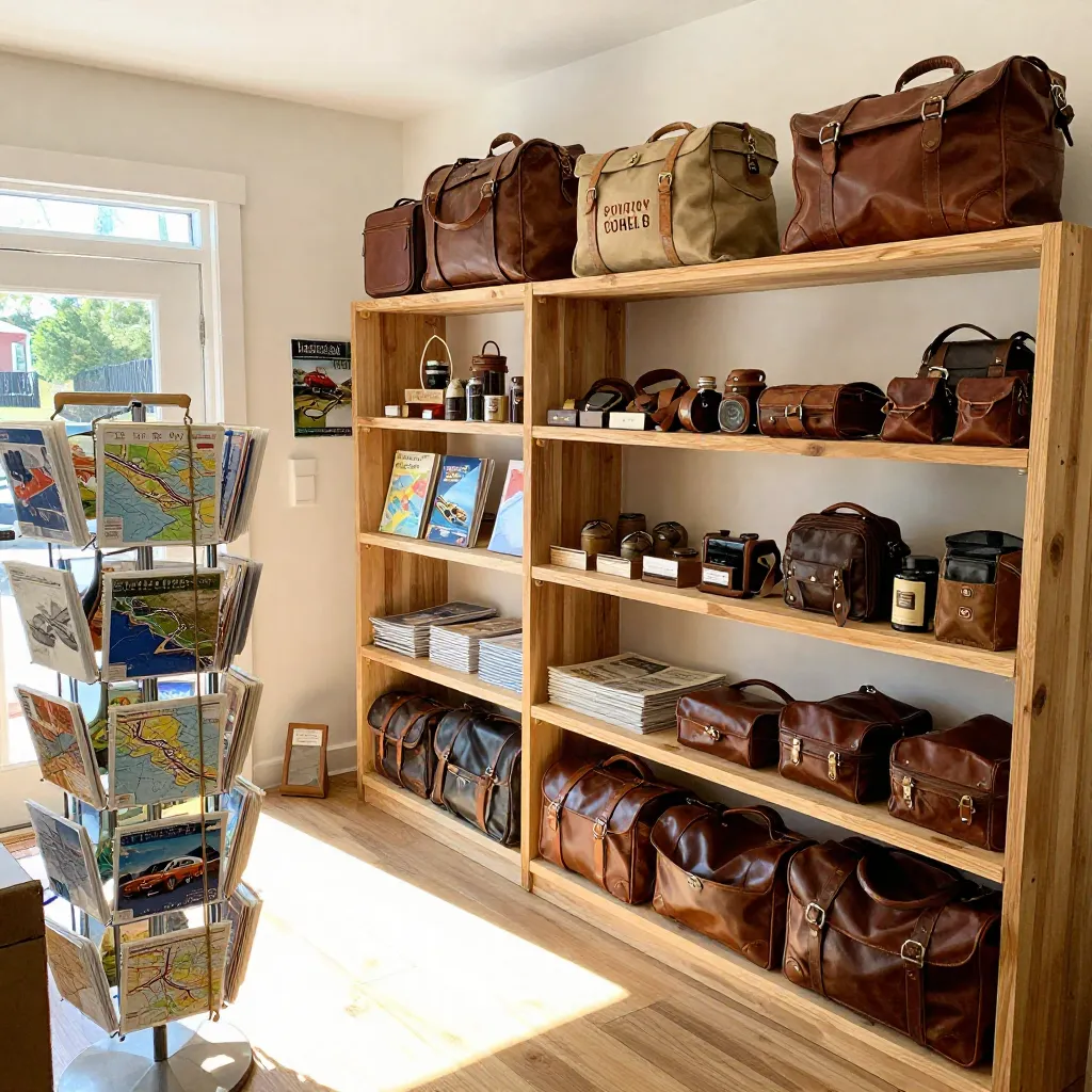 Postcard set with illustrated landscapes